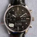 Swiss Replica Mido Multifort Chronograph Automatic Black Dial 44 MM Asia 7750 Men's Watch